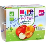【法国直邮】喜宝HIPP 苹果杏子混合有机果泥 4X100克 4月以上