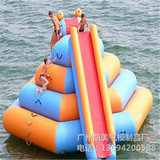 充气水上玩具大型攀岩垒塔陀螺滑梯组合气模设施成人儿童水上乐园