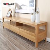 狄普日式纯全实木电视柜简约小户型北欧白橡木地柜客厅家具1.8米