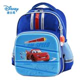 迪士尼小学生书包儿童1-2年级男童汽车双肩背包 黑红