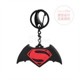 蝙蝠侠大战超人 带LED灯蝙蝠侠LOGO钥匙扣钥匙圈钥匙链挂件卡通