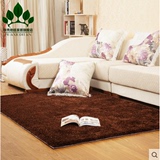 华秀韩国丝亮丝地毯加厚加密客厅简约现代茶几卧室床边可定制地毯