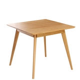 4人实木小户型餐桌椅组合日式现代简约橡木正方形原木色桌子北欧
