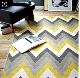 地毯定制简约条纹格子地毯客厅卧室床边长方形地毯腈纶地毯手工大