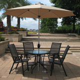 特价户外桌椅 遮阳带伞组合 阳台桌椅套件 会所休闲家具 欧式庭院