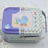 男女宝满月喜糖盒子出生 周岁 礼盒 铁盒 批发喜蛋包装含糖成品