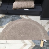 Modern house 韩国家居品牌 印度制纯棉半圆形地垫浴室卧室地毯