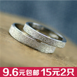 925纯银情侣戒指对戒日韩版女士闺蜜关节食指环一对男士饰品戒子