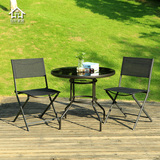 户外折叠桌椅特斯林休闲桌椅茶几庭院露天桌椅伞家具组合套件
