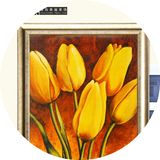 泰福欧式田园装饰画框电表盒推拉式电表箱遮挡画框香槟配电箱环保
