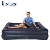 INTEX充气床垫双人加大加厚气垫床超豪华双层充气床送电泵