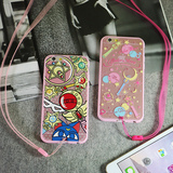 美少女战士苹果iPhone6手机壳iPhone6plus硅胶浮雕5S手机保护软壳
