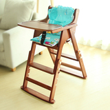 木质宝宝餐椅 吃饭椅儿童餐椅 酒店餐厅宝宝座椅 家用婴儿椅