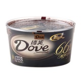德芙Dove 巧克力碗装 香浓尽享丝滑 醇黑巧克力(66% 可可) 252g