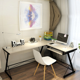 亿家达 电脑桌 台式家用办公桌书桌现代简约简易钢木 转角电脑桌