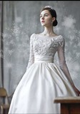 高级定做时尚韩版简约复古婚纱礼服婚礼新款2016甜美公主婚体验价