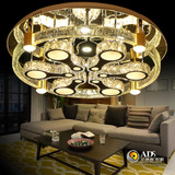 艾迪斯 创意气泡柱水晶灯圆形吸顶灯灯具LED带遥控客厅灯温馨浪漫