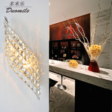 简约现代LED水晶壁灯 欧式时尚不锈钢客厅卧室灯 卫生间创意壁灯