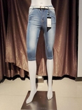娅丽达女裤2016夏季实体店专卖款六分牛仔铅笔裤R2111