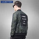 Lilbetter男士夹克 秋季迷彩街头潮牌外套青年薄款修身夹克衫男lb
