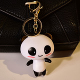 可爱小熊猫钥匙扣 小黄人龙猫大白胡巴卡通汽车钥匙挂件钥匙链