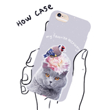 HOWCASE花鸟与蓝猫英国短毛猫iPhone6原创手机壳TPU软壳独家
