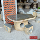 石桌石凳纯天然花岗岩石头桌椅凳子户外庭院广场公园石桌摆件装饰
