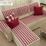 专业防滑！沙发垫/防尘罩坐垫沙发巾定做皮沙发日式zakka格子15