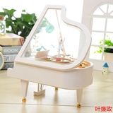 音乐盒创意迷你钢琴模型音月盒八音盒处女座女生的生日快乐礼物