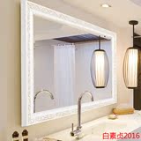 欧式浴室镜卫生间镜子壁挂装饰镜卫浴镜厕所洗手间镜台盆镜