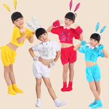 新款小兔子儿童动物卡通演出服饰/舞台表演衣服装/幼儿园庆十一