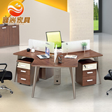 隆尚办公家具组合办公桌时尚简约3/6人位办公桌员工位 职员桌椅