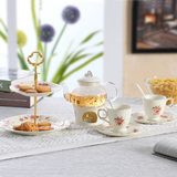 欧式田园花茶玻璃茶具套装陶瓷加热英式透明花果茶壶水果茶壶包邮