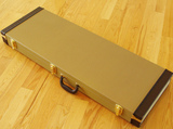 BASS贝斯箱 方形电贝司琴盒子 实木电吉他长毛绒琴箱子黄尼条纹箱