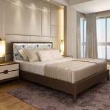新中式实木床1.5特价双人床1.8米现代简约橡木大床储物全实木床架