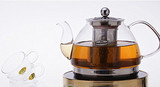 过滤耐热玻璃大容量可电磁炉加热煮泡茶壶透明红茶花草茶具整套装