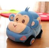 正品毛绒玩具小汽车摆件公仔抱枕布娃娃可爱猴子汽车儿童礼物