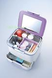 日本进口 化妆品收纳盒 手提化妆箱 化妆包 有盖 化妆品收纳箱