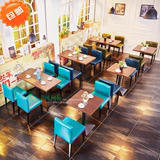 特价包邮 咖啡厅西餐厅桌椅组合 甜品奶茶小吃店水吧餐饮饭店餐桌