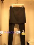 现货【ZAROO】秋冬韩国东大门代购 厚实假两件连裙打底裤I14-1