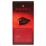 三片包邮德国HACHEZ哈骑仕黑骑士88%可可脂纯正克鲁黑巧克力100g