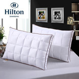 希尔顿五星级酒店95%白鹅绒枕 羽绒枕芯 护颈保健 枕头 专柜 正品