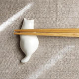 现货！日本zakka 作家款 手作猫咪筷架