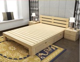特价实木床宜家单人床1.8双人床松木储物床组装儿童床木板床包邮