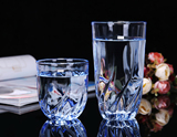 青苹果玻璃杯套装创意水晶杯彩色玻璃杯家用套装耐热玻璃水杯子