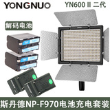 永诺YN600II L 二代可调色温led微电影摄像机外拍专业补光灯套装