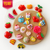 【10个】韩国可爱卡通创意水果立体磁扣冰箱贴吸磁贴装饰贴吸铁石