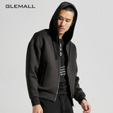 GLEMALL2016秋新品弹力卫衣 廓形太空棉运动连帽外套男 顺丰包邮