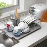 厨房用具金属滴水碗架 沥水架多用碗盘碟收纳架置物架不锈碗柜