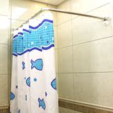 浴帘杆L形免打孔加厚304不锈钢卫生间转角l型定做简易淋浴房